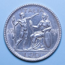 VITTORIO EMANUELE III 20 LIRE