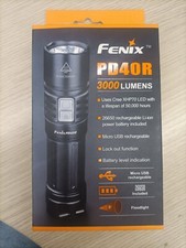 TORCIA FENIX PD40R 3000 LUMENS- Micro USB rechargeable-26650 Included- Floodligh