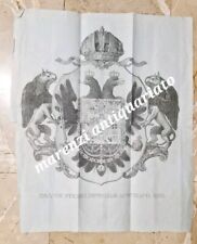 ANTICO  1836 MANIFESTO  AUSTRIA ASBURGO IMPERO AUSTRO UNGARICO Lombardo Veneto