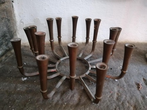 Candelabro centrotavola rame - centrotavola,