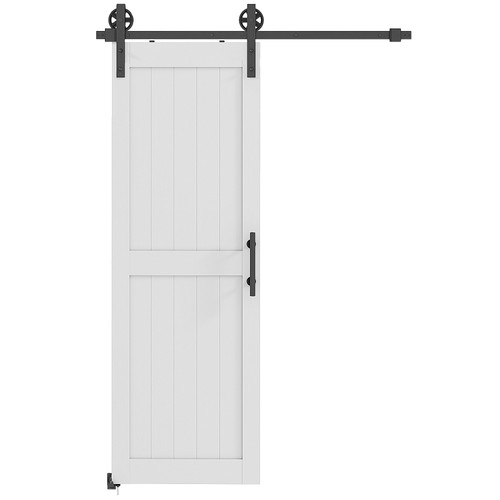 Homcom porta scorrevole stile - scorrevole,