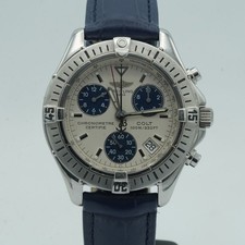 Breitling Colt Cronografo Uomo Orologio A73350 Acciaio 38MM Bello Bianco BR596