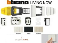 Stock BTICINO Living Now  prese interruttore pulsanti placche OFFERTA COMPLETA 