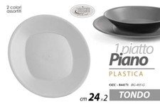 PIATTO PIANO TONDO PLASTICA