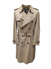 Burberry trench coat miele IT 46 XS S 36" petto lungo lunghezza Kensington