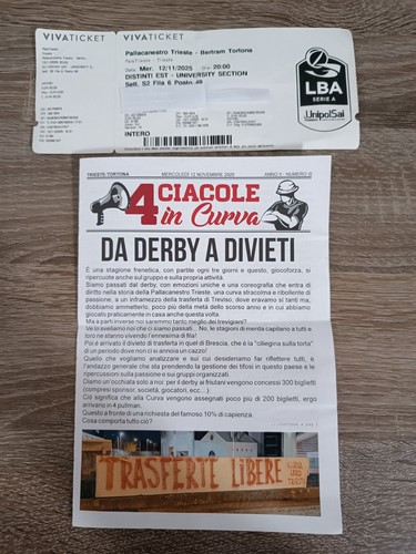 Biglietto basket ticket - biglietto,