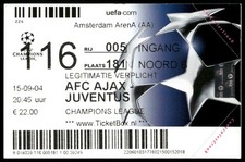 Biglietto 2004 Ajax vs