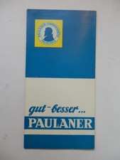 BIRRA PAULANER BIER Munchen beer vecchia brochure vintage 