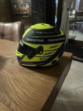 f1 mini helmet 1/2 Hamilton 2023 7º Titolo Mondiale Con Scatola Tenuto In Teca