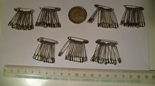 84 PZ SPILLE DA BALIA METALLO COLOR ARGENTO MISURA CM 2,8 ART 254 MADE ITALY