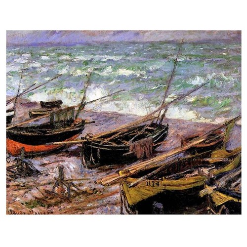 Claude monet painting - claude, fishing