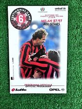 MATCH PROGRAM  MILAN ALL STARS 1987/1988 NO MAGLIA SHIRT MATCH WORN