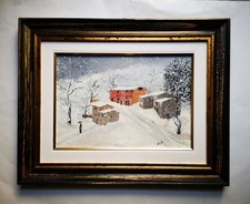 Quadro dipinto naif con