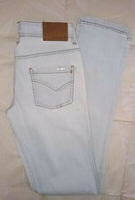 Jeans denim chiari SASHJEANS TG 26(40IT),pantaloni a sigaretta vita bassa/skinny