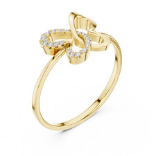 Anello promessa farfalla