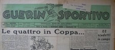 GUERIN SPORTIVO 6 1942 COPIA PERSONALE CARLO BERGOGLIO CARLIN COPPA ITALIA