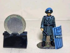soldatini di piombo POLIZIA 40 mm SCALA 1/43 DIPINTI IL PLANTAGENETO SOLDIER