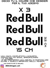 ADESIVI LOGO  STICKERS RED BUL COMPATIBILI MOTO AUTO GP SPONSOR TECNICO F1
