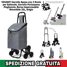Carrello Spesa con 3 Ruote x