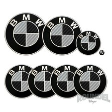 Per BMW Badge Fibra di