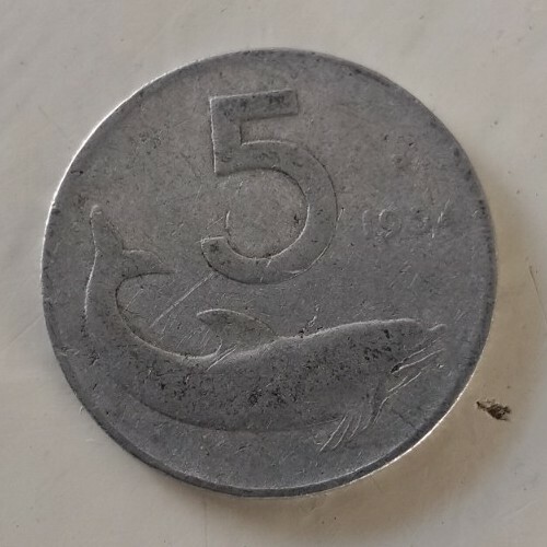 Moneta lire rara del - rara,