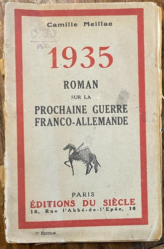 1935 romanzo sulla - , prossima