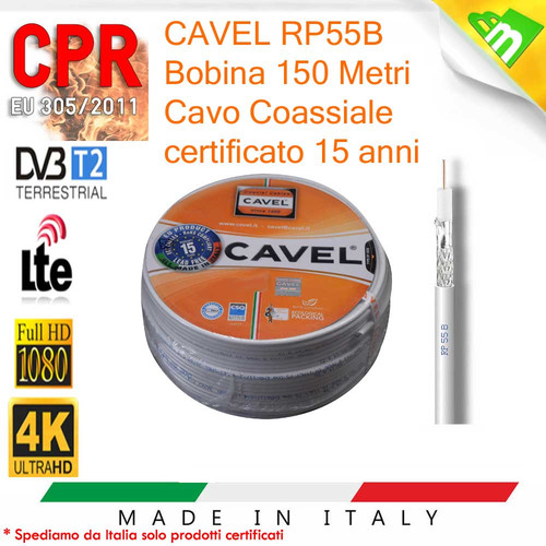 Bobina cavo coassiale - , 150