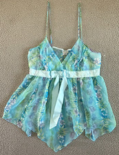 Cinema Etoile Sheer Babydoll Top XL Nightie Fairy Sequined Sheer Nymph Angelic