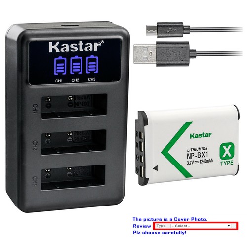 Kastar battery triple - kastar, charger