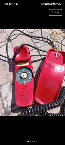 Telefono vintage rosso anni - telefono,
