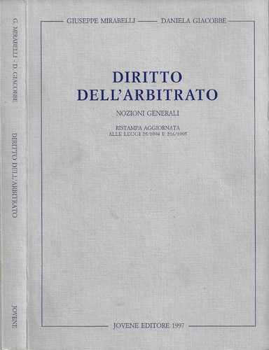 Diritto dell arbitrato - diritto, dell'arbitrato