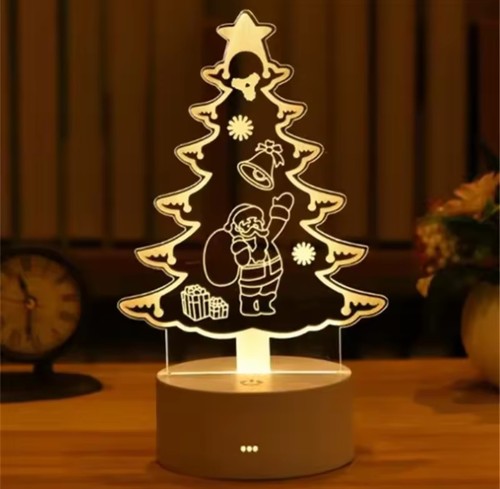 Lampada led albero natale - lampada, 3d