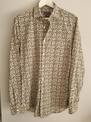 Zara camicia beige con - , stampa