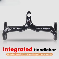 Manubrio integrato bici da strada in carbonio percorso interno drop bar 400/420/440mm