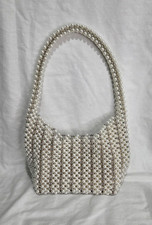 ZARA Borsa donna avorio perle