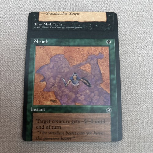 Shrink miscut misprint mtg - shrink,