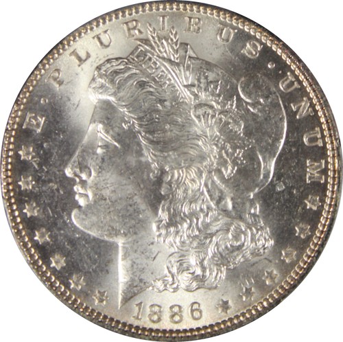 1886 ms63 morgan - 1886, dollar