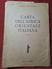 libri antichi. Touring Club Italiano, Carta dell'Africa Orientale,1936; 37 fogli