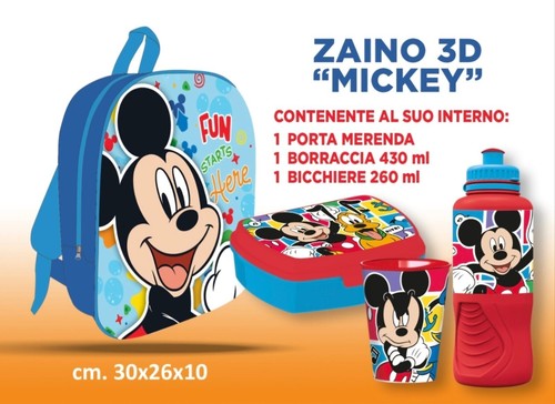 Zaino scuola topolino - zaino,