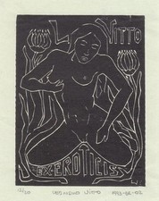 Exlibris Bookplate Erotici