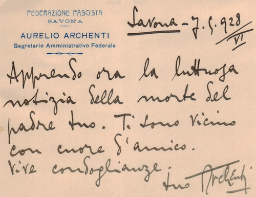 1928 biglietto visita - biglietto,