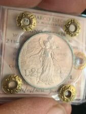 2 LIRE 1911 CINQUANTENARIO QSPL PERIZIATA