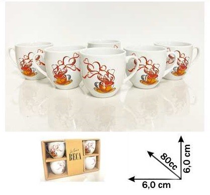 Set tazzine tazze caffè - 6,