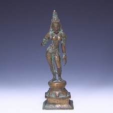 Figura indiana indù in bronzo