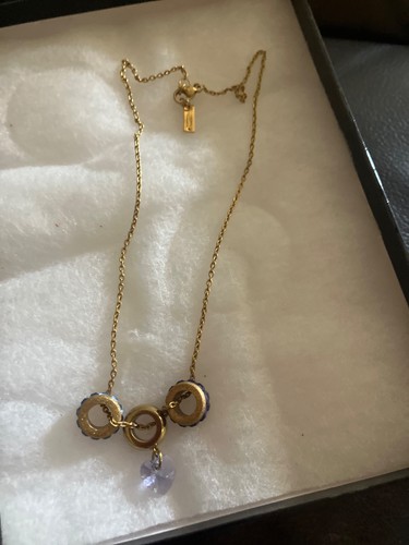 Collana con ciondolo cuore blu