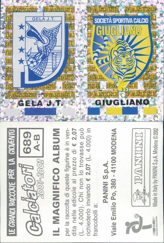 Scudetto gela giuliano - gela/giuliano, n.689