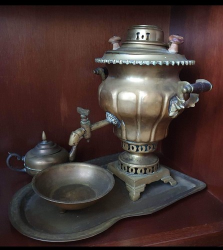 Antico samovar ottone - samovar,