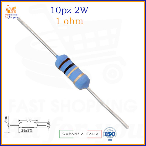Kit resistenze watt 10pz di - 2w,