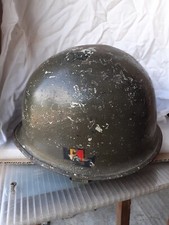 elmetto guscio M1 Americano ganci mobili  dopoguerra paracadutista.Leggi