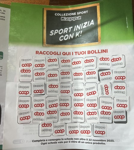 Punti coop kappa collezione - punti,